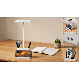 Cute purple rechargeable desk lamp with flexible gooseneck design. Cordless and battery-operated, compact mini LED light, perfect for study, home office and college dorm decor for teen girls.Solo Hot Shop