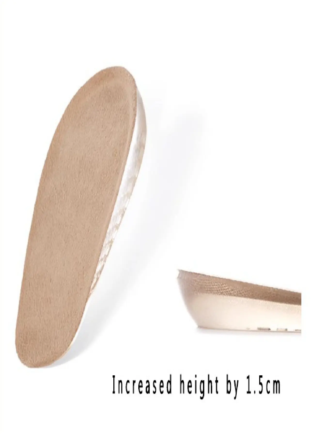 Women's Silicone Height Increase Insoles for Boots, Soft Elastic Invisible Half Pads, Non-Sagging Comfortable Foot Support