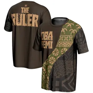 Oba Femi The Ruler WWE Tribal African Pattern 3D All-Over Print Tshirt Unisex Oversized Summer Beach Camping Festival Casual Tee Men Women USA Fan