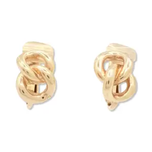 Pre-owned Christian Dior Link Clip On Earrings DIO1047