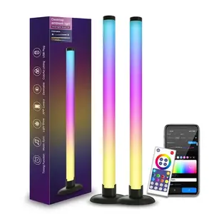 RGB Music Sync LED Lights, USB Powered LED Desktop Atmosphere Lights, Led Ambient Light, APP Control Decorative Light for Home Bedroom Living Room