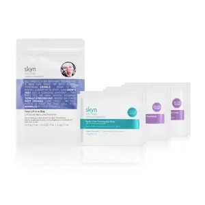 skyn ICELAND Facelift in-a-Bag, Firming Hydrogel Masks for Forehead, Smile Lines and Under Eyes. Cooling Gel Facial Patches with Peptides and Coenzyme Q10. Treatment for All Skin Types, Vegan, 6 Pcs.