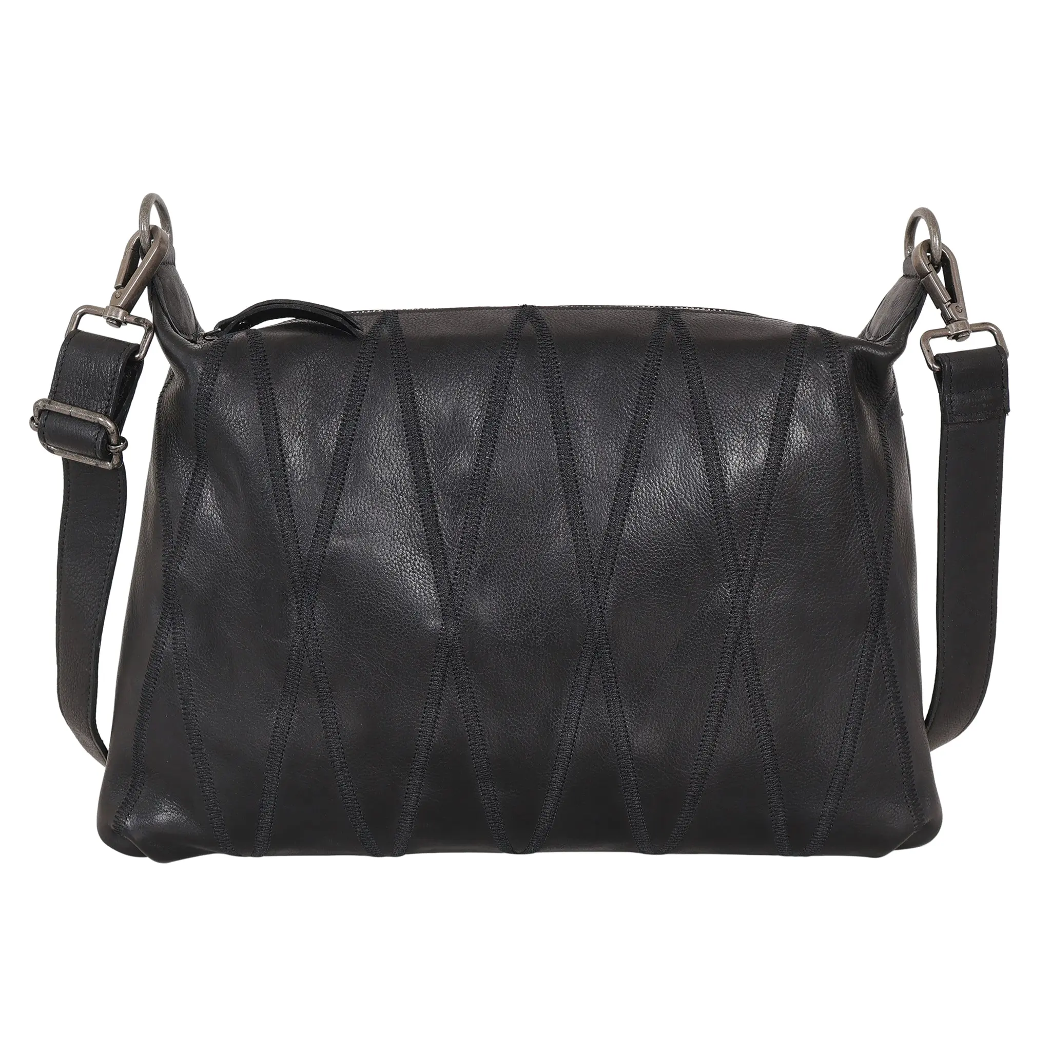 Avery Diamond Leather Crossbody Bag