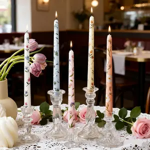 2/ 4pcs/ Box 9.84in Taper Scented Candles, Christmas Dinner Candles, Bottom Diameter 2.3 Centimeters/ 0.91 Inches for Home Decoration Candlelight Dinner Table Decoration Wedding Decoratio, Christmas Decorations