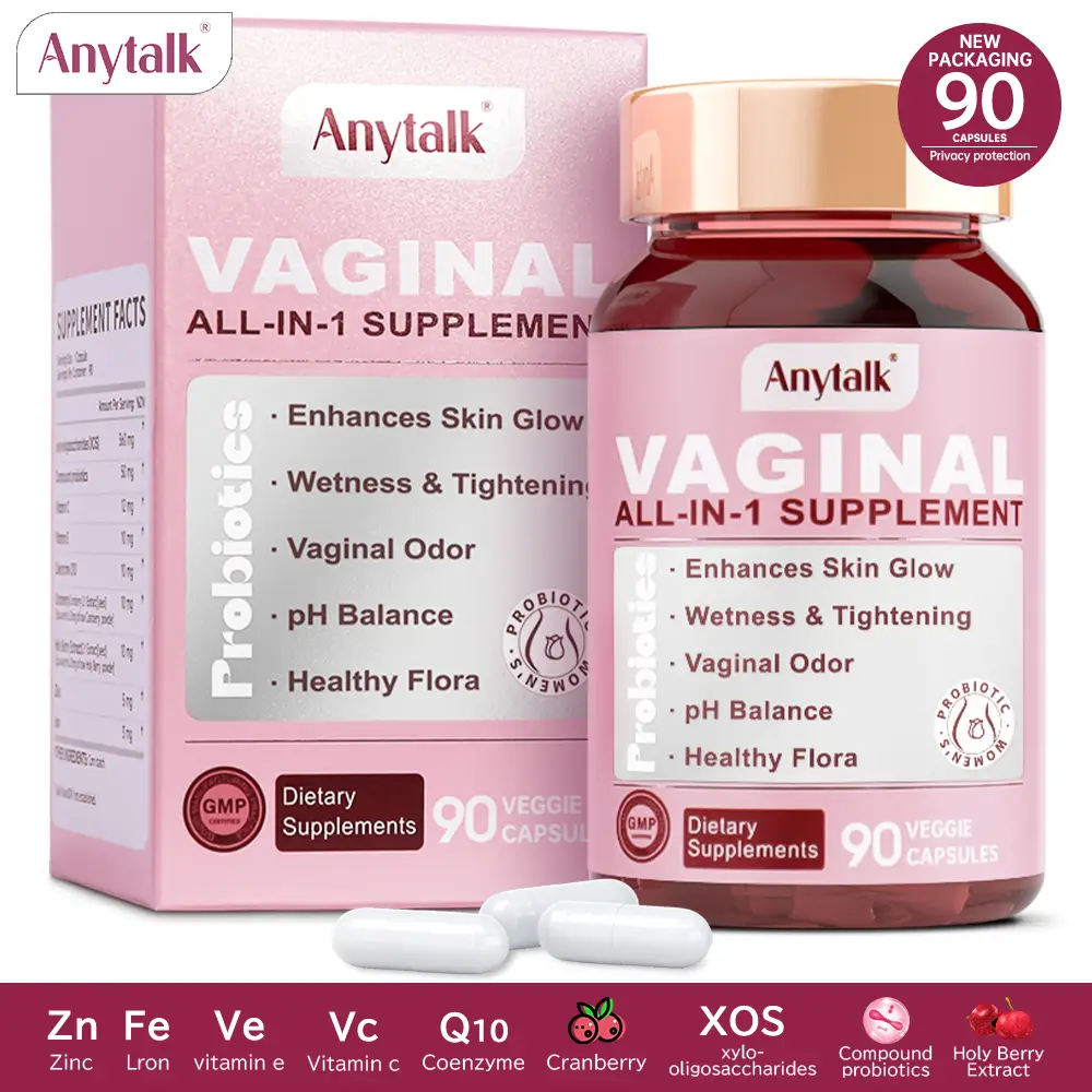 Anytalk Women's Probiotics for Feminine Health with Lactobacillus, Prebiotics &...