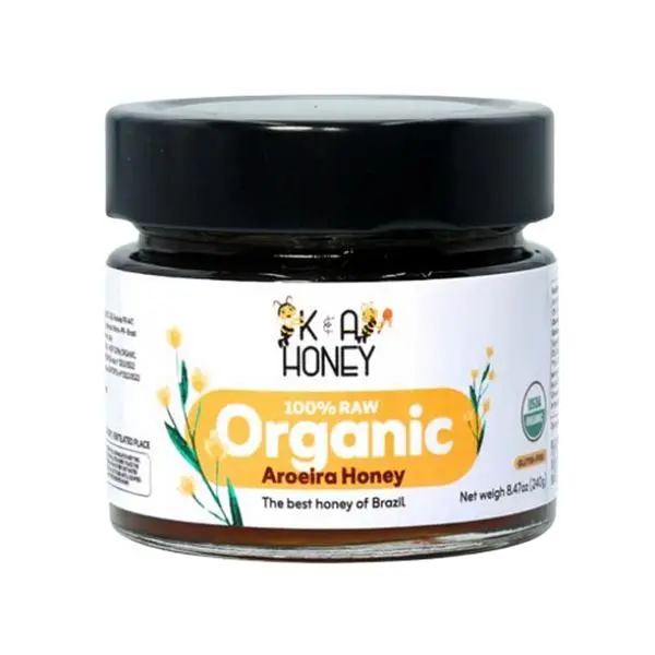 Organic Aroeira Honey - Brazilian Natural Honey with Sweet Flavor, Powerful Antioxidant (Food Staples & Cooking Essentials)
