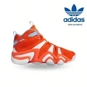 Adidas Crazy 8 "Team Orange" Sneaker, Orange And White Color, Athletic Footwear For Training, Running, And Casual Use