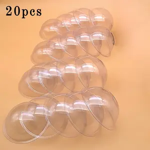 20pcs Plastic Hemisphere Decorative Accessories, Ideal for Scrapbooking & Card Making, Flat Hemisphere Design, Perfect for Gift Packaging & Craft Projects