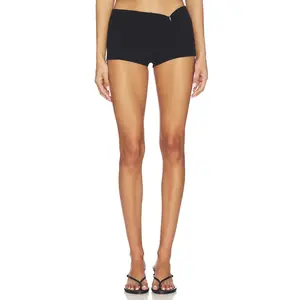 EAVES x Jasmine Tookes Silvana Knit Micro Short in Black