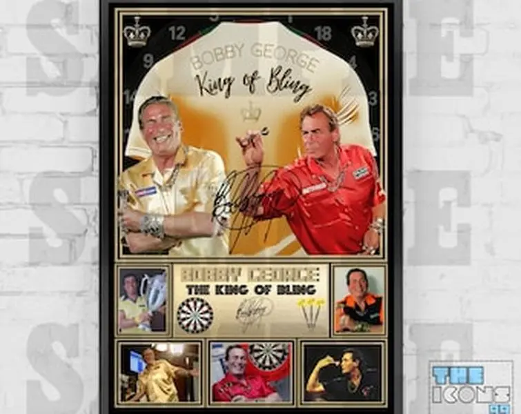 Bobby George 'The King of Bling' Darts Icon Poster