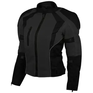 Advance Vance Women's Black All Weather Season CE Armor Mesh Motorcycle Biker Riding Jacket