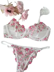 Cloud Embroidered Lingerie