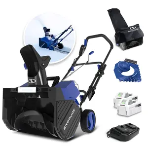 Snow Joe Snow Blower IONMAX, Cordless Electric Kit w/ LED Light, 24V-X2-SB18-TV1