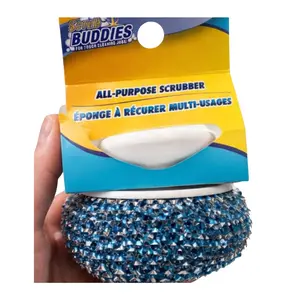 Generic Scrub Buddies All-Purpose Scrubber (pack of 5 )– Powerful Cleaning for Pots, Pans & Kitchen Surfaces | Durable, Non-Scratch, Easy Grip Design | Removes Grease, Stains & Burnt Food | Reusable, Long-Lasting Cleaning Tool for Everyday Use