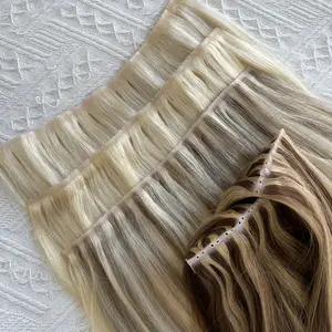 50g/Pack XO Weft Human Hair Extensions, 100% Real Human Hair, 12-28 Inch, 25cm Wide Weft, Seamless Blending, Full Voluminous Look, Easy Sew-In, Versatile Styling for Everyday Elegance