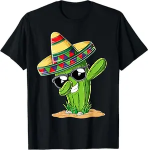 Cactus Dab Dance Cinco De Mayo Dabbing Mexico Fiesta T-Shirt