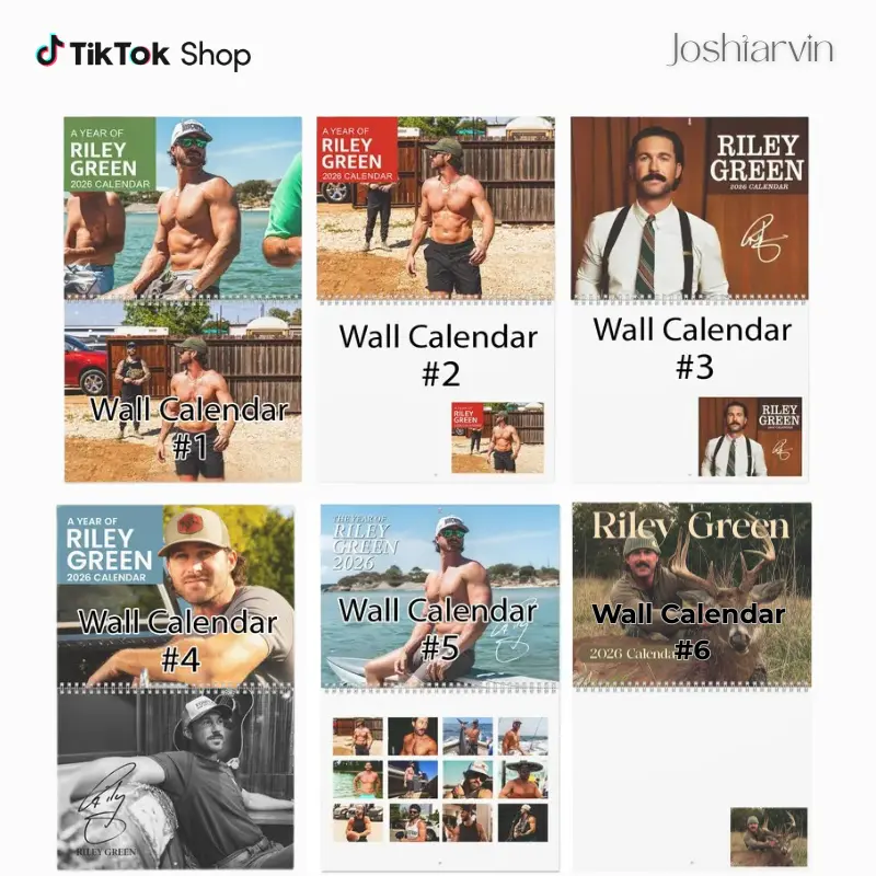 Riley Green 2026 & 2027 Calendar, Funny Celebrity Wall Planner
