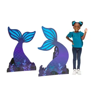 27" x 41" Under the Sea Mermaid Tail Cardboard Cutout Stand-Ups - 2 Pc.