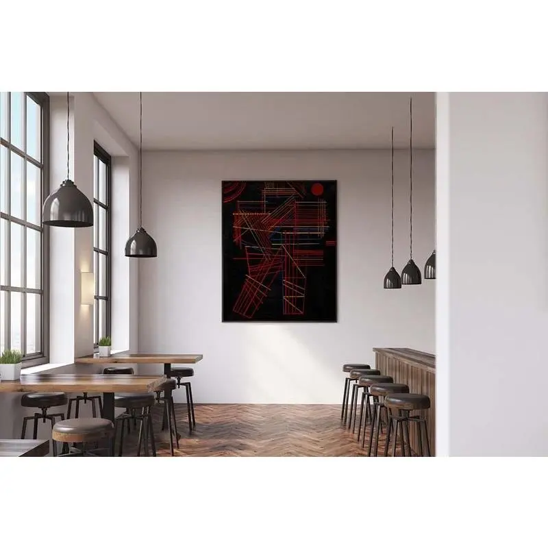 Colored Sticks by Wassily Kandinsky Poster