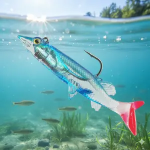 Glow in Dark Fishing Lure Set: Realistic Swimbait, Bass Trout Perch Lures, Lifelike Silicone Bait for Freshwater Saltwater, Outdoors Tackle for Panfish Walleye