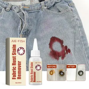 Jue-Fish Laundry Stain Remover, Gentle Cleaning Agent for Tough Grease, Yellowing, Mold Spots, Effective Clothes Cleaner