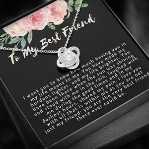 Love Knot Necklace, Best Friend Gifts, Gift for Best Friend, Best Friend, Gift for Bestie, Friendship Gift, Bestie Gift, Best Friends
