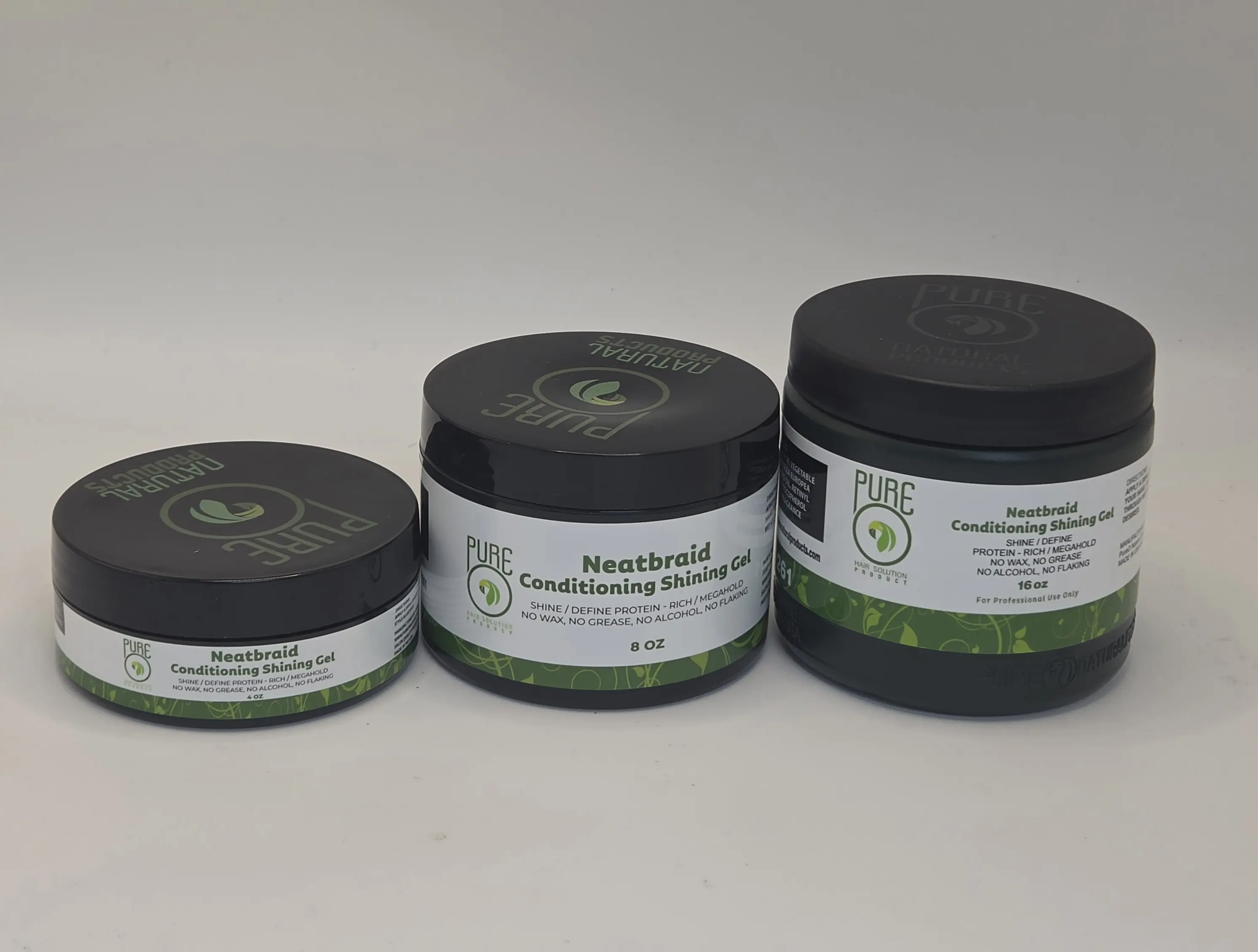 Pure O Neatbraid Conditioning Shining Gel [4 oz / 8 oz / 16 oz]