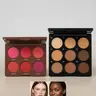 Romantic Flower Blush & Contour Palette Bundle, 6-color Matte Blush with 1/2 Counts 45g Matte Contour Palettes, Long-lasting Waterproof Flawless Makeup for All Skin Types and Youth, Cosmetic, Cosmetics Products