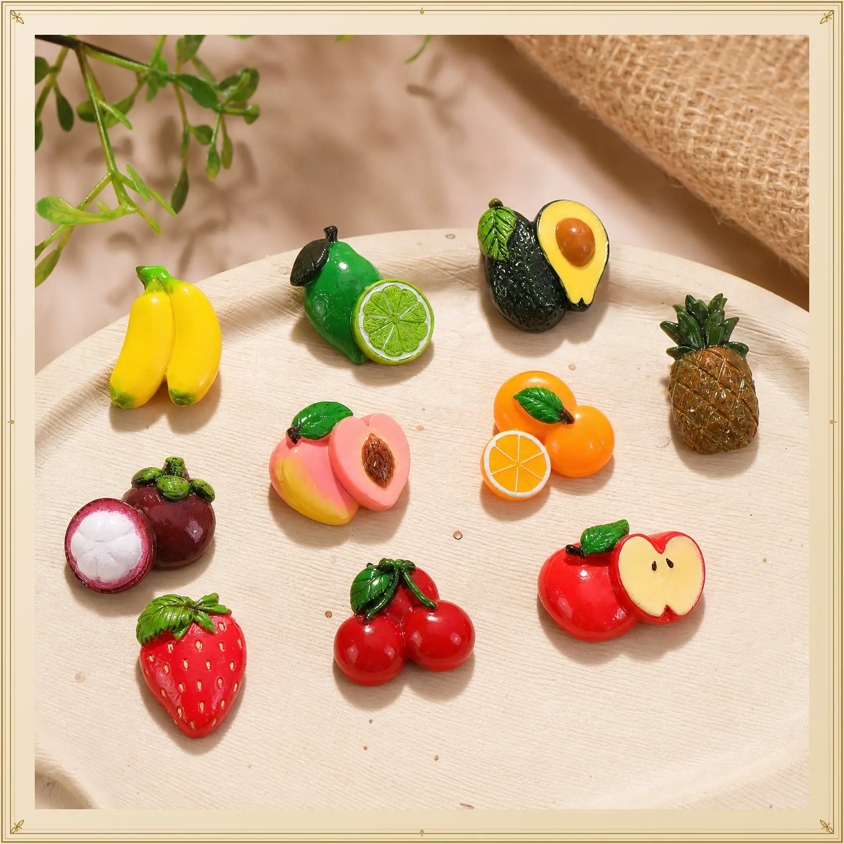 Fruit Fridge Magnets, 10Pcs Cute Cartoon Refrigerator Magnet 3D Resin Fruit Magnetic Fridge Magnets for Refrigerators Whiteboards Maps and Other Magnetic Items