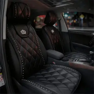 Rhinestone Crown Design Car Seat Cover, Multi-purpose Car Seat Protector, Car Seat Cover, Car Seat Decorative, Car Interior Accessories for Women & Men