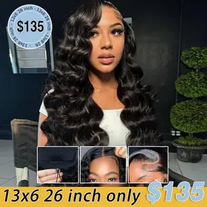 [New in] STERLY 200% Density Burgundy / Black Color 7x6 Glueless Deep / Body Wave Wig with Drawstring Burmese Curly One-Step Glueless Wig 100% Human Hair Wig Natural Color Kinky Curly Ready to Wear Wig