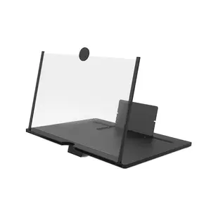 13 Inch Screen Magnifier, 3D HD Phone Projection Screen Amplifier, Foldable Compact Smartphone Stand with Screen Enlarger, Supports All Smartphones