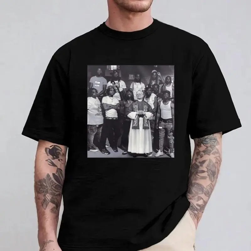Pope From Oblock Shirt, First American Pope, Pope Back to Da Hood, Unisex Graphic Tees, Classic Casual Top