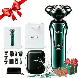 Valla Women's Electric Shaver, Rechargeable Cordless Trimmer with Detachable Head, Waterproof Wet-Dry Use for Bikini, Legs & Underarm Grooming, Precise Safe Beauty Tool, Holiday Gift