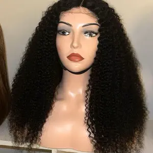 Kinky curly 4*4*1 lace front wigs