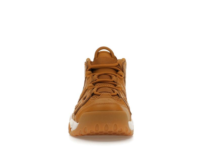 Nike Women's Air More Uptempo Quilted Wheat Gum Light Brown Basketball Shoes, from StockX