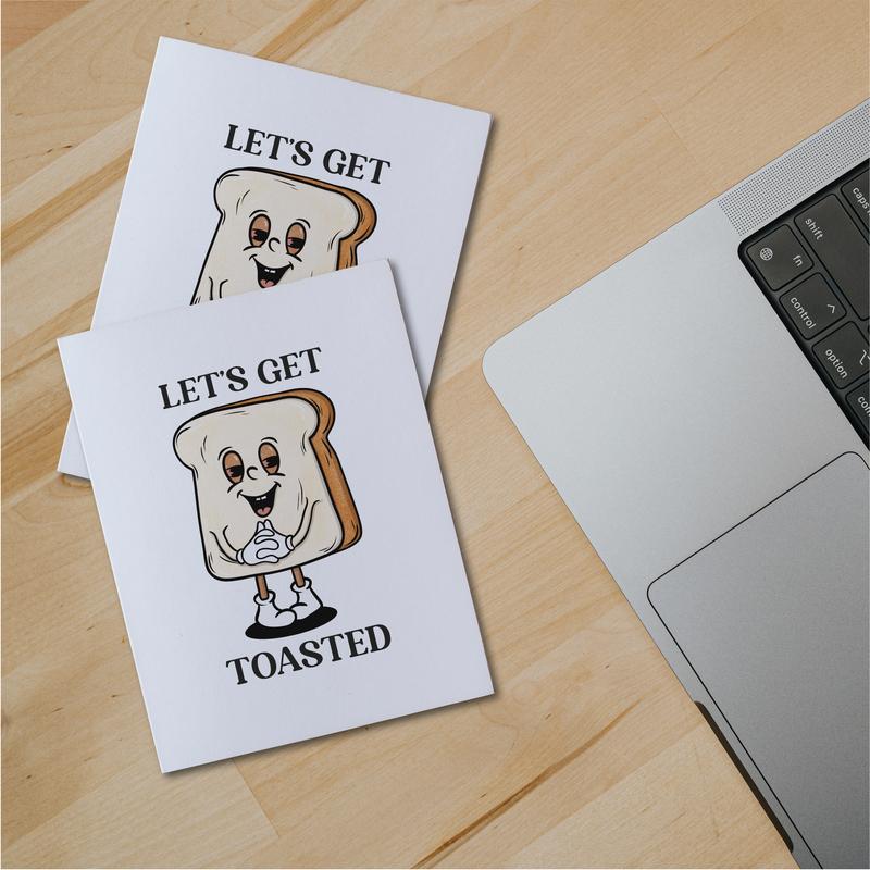 Let’s get toasted - SkateBuddy Greeting Card | humor card | Birthday | Sticker | For Her | For Him | Stoner | Stoner Kit | Gift for stoners