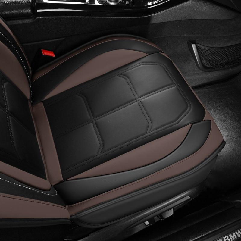 Premium PU Leather Car Seat Covers - Scratch-Resistant & Wear-Resistant - Full-Body Protection for 5 Seats - Water-Resistant & Easy to Clean - Seat Protection for All Seasons