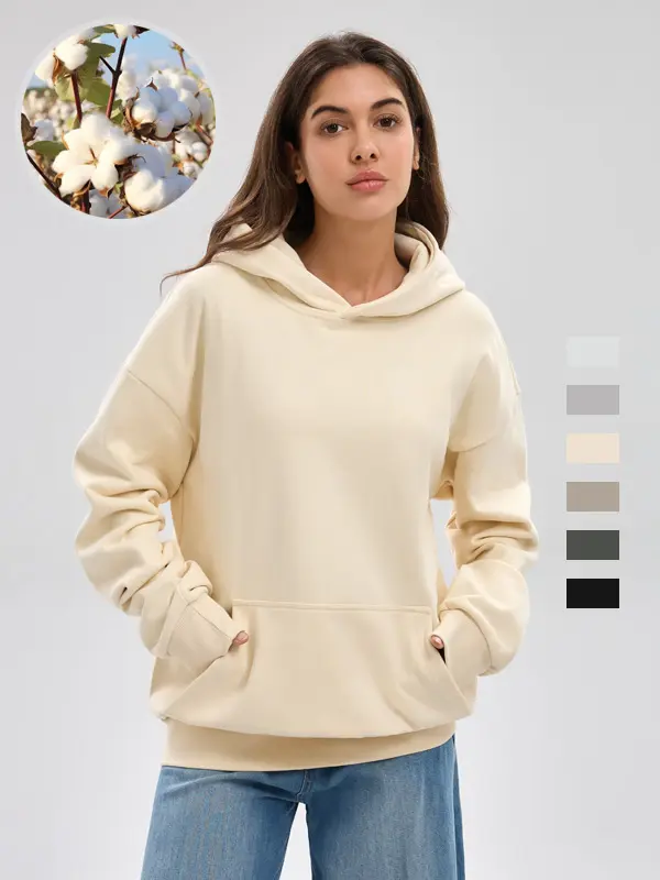 Women's Hoodie Cotton Blended Long Sleeve Hoodie Regular Fit Soft Breathable Fabric Durable Daily Comfort Machine Washable Casual Outdoor City Street summerwins