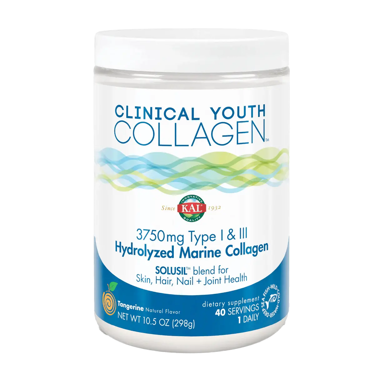 Hydrolyzed Marine Collagen Type I & III Clinical Youth Collagen™ Powder 3750 mg Springtok Healthcare