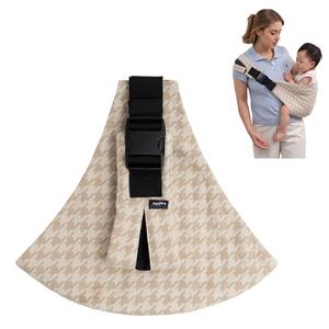LUJIFO Houndstooth Baby Sling Carrier– Lightweight, Compact & Easy-to-Use Carrier with Front & Back Dual Adjustable Buckles, Fits Toddlers, Portable for Travel
