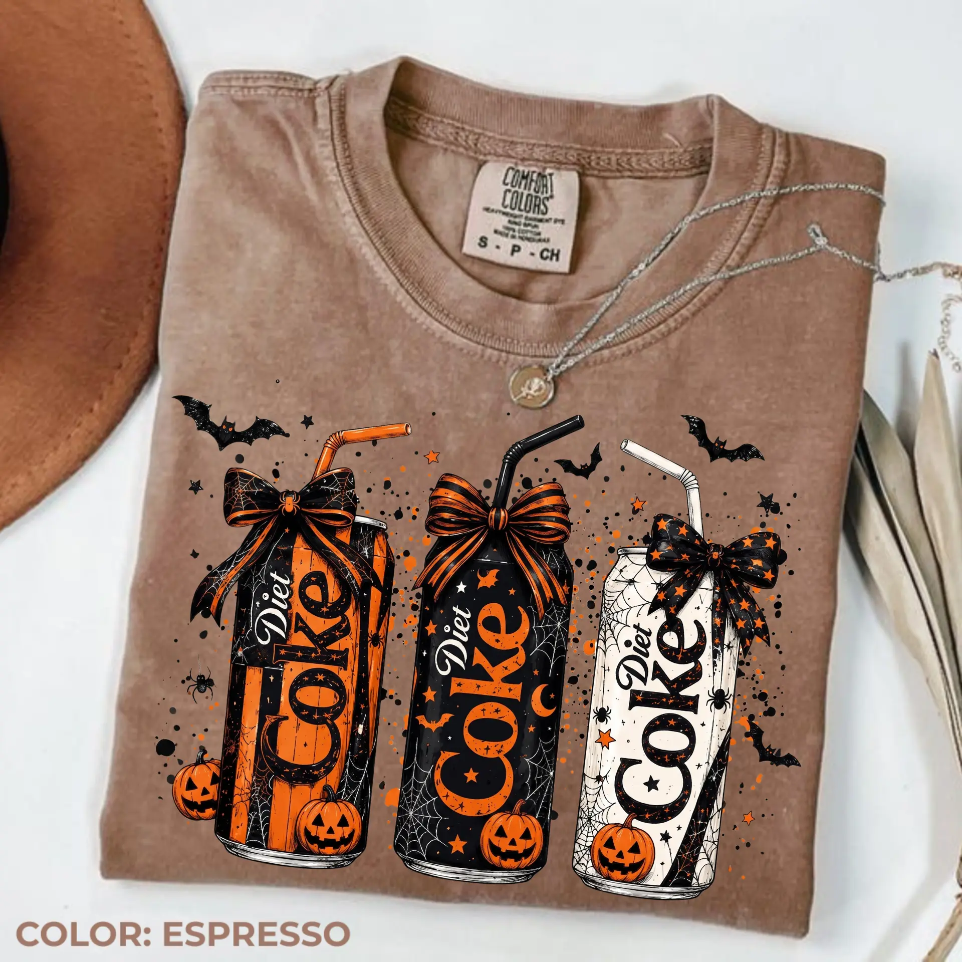 Comfort Colors Halloween Soda Can Shirt, Spooky Drink Tee, Pumpkin Can Shirt, Cute Halloween Shirt, Fall Shirt, Spooky Season Shirt