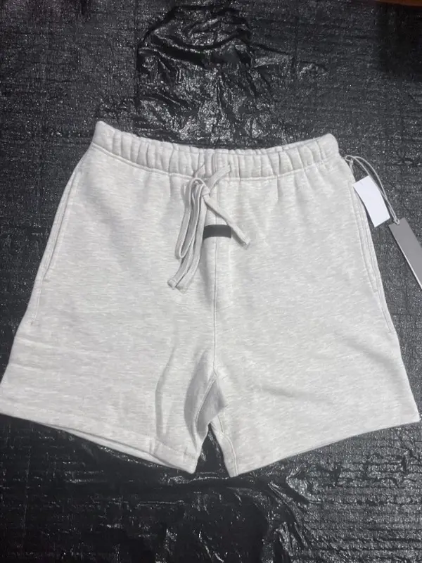 Gray Light Oat Oatmeal  Shorts run a little big  Casual Cotton Menswear Outfit Oversized Streetwear Thick Soft