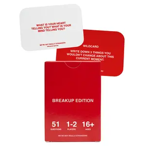 We're Not Really Strangers Breakup Edition - 51 Cards and Wildcards, Journal Prompts We're Not Really Strangers Breakup Edition - 51 Cards and Wildcards, Journal Prompts