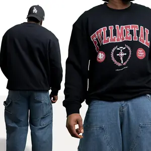 Fullmetal Alchemist Brotherhood Varsity Sweatshirt Casual Clothing Oversized Menswear Fashion