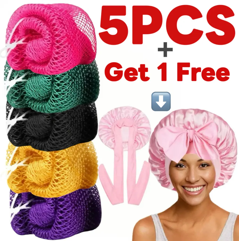 African Exfoliating Net Sponge Bundle, Ethically Sourced from Nigeria ...