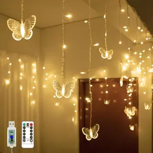 Lights 13ft 96 LED Fairy Light 8 Modes String Lights with Remote, Decoration for Girls Room Bedroom Wall Ceiling Wedding Christmas (Warm White)