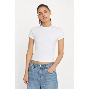 SUPER STRETCH BABY TEE | WHITE001