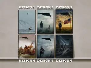 [No Frame] Freedom B2 Poster, USA Patriotic Aircraft Wall Art, Vintage Military Aviation Print, American Airpower Home Décor