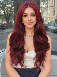 26 Inch Long Lace Front Wig, Glueless Curly Wig, Natural Look Curly Hair, Comfortable Daily Wear, Perfect for Parties & Street Style, Suitable All Ages